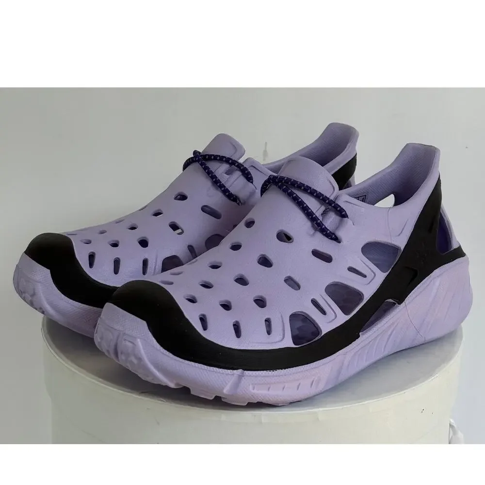 Joybees Kids Trekking Shoe Slip On EVA Water Sneaker Lilac Black Sz J1 NWT